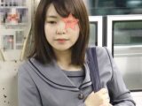 【電車痴漢】お嬢様JKのパンツ奪って全開くぱぁ【琴音芽衣 逆さ撮り ヤバイやつ ロリ 女子高生】